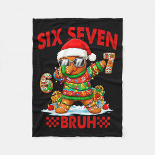 67 Weihnachten 6 7 Meme Lebkuchenmann Xmas Pyjamas Fleecedecke