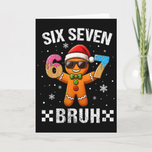 67 Weihnachten 6 7 Meme Lebkuchenmann Xmas Pyjamas Karte