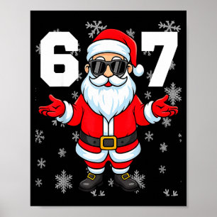 67 Weihnachten 6 7 Meme Schlafanzug 67 Bruh Slang  Poster