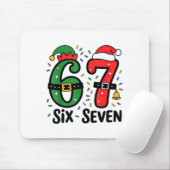 67 Weihnachten 6 7 Meme Sechs Sieben Xmas Mousepad (Mit Mouse)