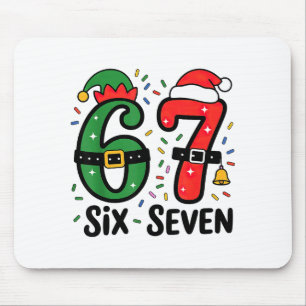 67 Weihnachten 6 7 Meme Sechs Sieben Xmas Mousepad
