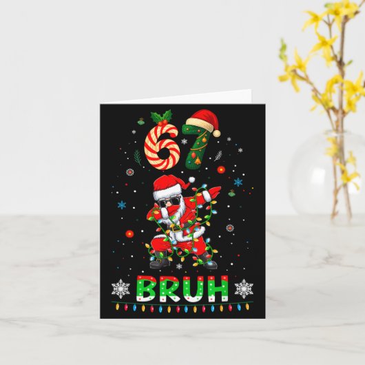 67 Weihnachten Bruh 6 7 Lustiges Meme-Geschenk für Karte (Gelbe Blume)