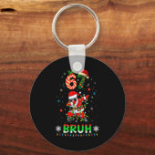 67 Weihnachten Bruh 6 7 Lustiges Meme-Geschenk Tee Schlüsselanhänger (Vorderseite)