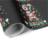 67 Weihnachten Bruh 6 7 Lustiges Meme Santa Dabbin Geschenkpapier (Rolleneckpunkt)