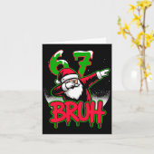 67 Weihnachten Bruh Lustiges Meme-Geschenk Jungen  Karte (Gelbe Blume)