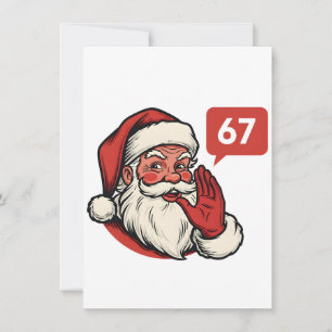 67 Weihnachten Fröhlich Sechs Sieben Gehirnfäule W Einladung