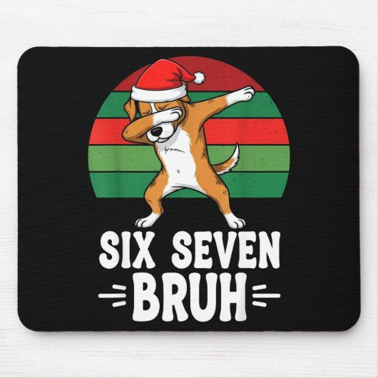 67 Weihnachten Lustig 67 Brainrot Jugend Kinder Hu Mousepad (Vorne)
