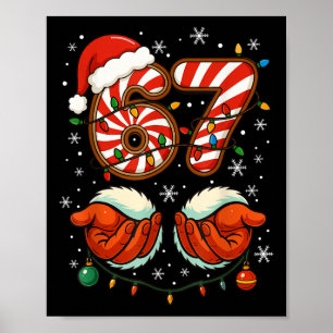 67 Weihnachten Lustig 6 7 Meme Pyjama Feiertag Gen Poster