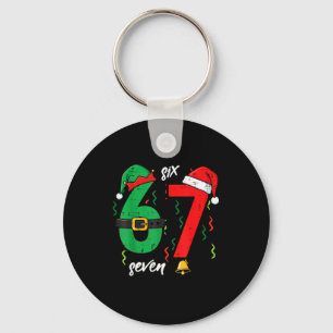 67 Weihnachten Lustig 6 7 Meme Sechs Sieben Xmas J Schlüsselanhänger