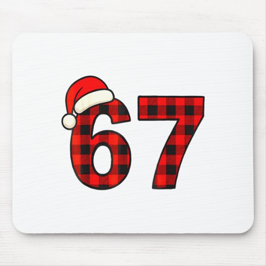 67 Weihnachten Lustig Sechs Sieben Meme Brainrot K Mousepad (Vorne)