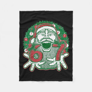 67 Weihnachten Lustig Sechs Sieben Meme Brainrot S Fleecedecke