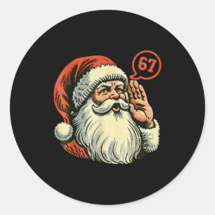 67 Weihnachten Lustig Sechs Sieben Meme Brainrot S Runder Aufkleber