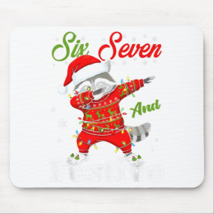 67 Weihnachten Lustig Six Seven Bruh Meme Brainrot Mousepad