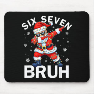 67 Weihnachten Lustig Six Seven Bruh Meme Dabbing  Mousepad