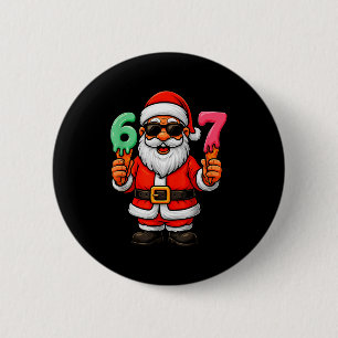 67 Weihnachten Lustig Six Seven Eiscreme Meme 67 C Button