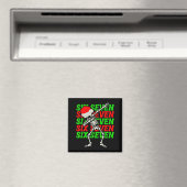 67 Weihnachten Lustig Six Seven Meme Brainrot Dabb Magnet (In Situ (Geschirrspüler))