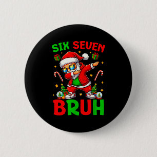 67 Weihnachten Lustig Six Seven Meme Brainrot Sant Button