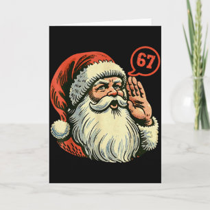 67 Weihnachten Lustig Six Seven Meme Brainrot Sant Karte