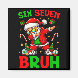 67 Weihnachten Lustig Six Seven Meme Brainrot Sant Magnet