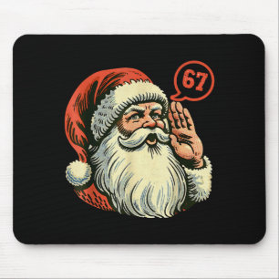 67 Weihnachten Lustig Six Seven Meme Brainrot Sant Mousepad