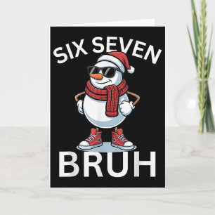 67 Weihnachten Lustig Six Seven Meme Brainrot Schn Karte