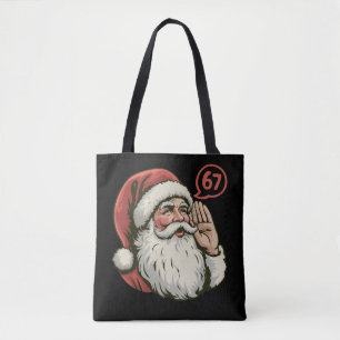 67 Weihnachten Lustig Six Seven Meme Weihnachtsman Tasche
