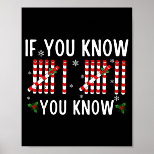 67 Weihnachten Lustig Wenn du weißt, dass du weißt Poster