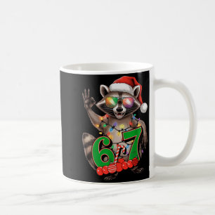 67 Weihnachten Lustiger Waschbär Festlich 6-7 Meme Kaffeetasse
