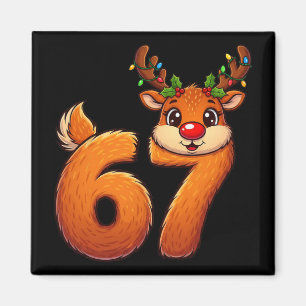 67 Weihnachten Lustiges Rentier Bruh Meme Pyjama D Magnet