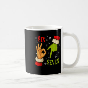 67 Weihnachten Santa Claus Grün 6 7 Internet Meme  Kaffeetasse