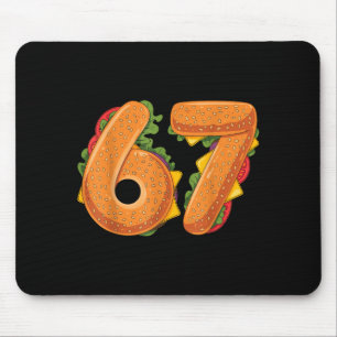 67 Weihnachts-Burger-Shirt 6 7 Meme Lustig 67 Hamb Mousepad
