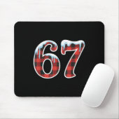 67 Weihnachts-Meme Lustig Six Seven Slang Mousepad (Mit Mouse)