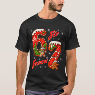 67 Weihnachts-Meme-Spruch 6 7 Meme-Kostüm Xmas T-Shirt