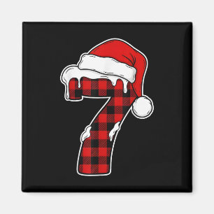 67 Weihnachts-Pyjama-Shirt Six Seven Meme 7 Rot Ka Magnet