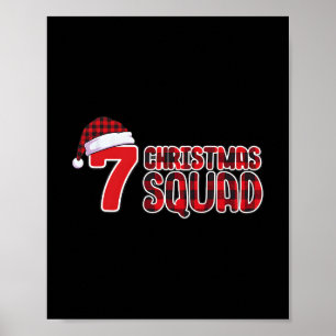 67 Weihnachts-Shirt Six Seven Meme Squad 67 Rot Ka Poster