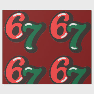 67 Weihnachts-Verpackungspapier lustig Rot & Grün Geschenkpapier
