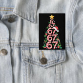 67 Weihnachtsbaum Candy Cane Urlaub Sechs Sieben Button (Insitu)