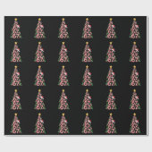 67 Weihnachtsbaum Candy Cane Urlaub Sechs Sieben  Geschenkpapier (Flach)
