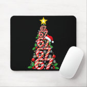 67 Weihnachtsbaum Candy Cane Urlaub Sechs Sieben M Mousepad (Mit Mouse)