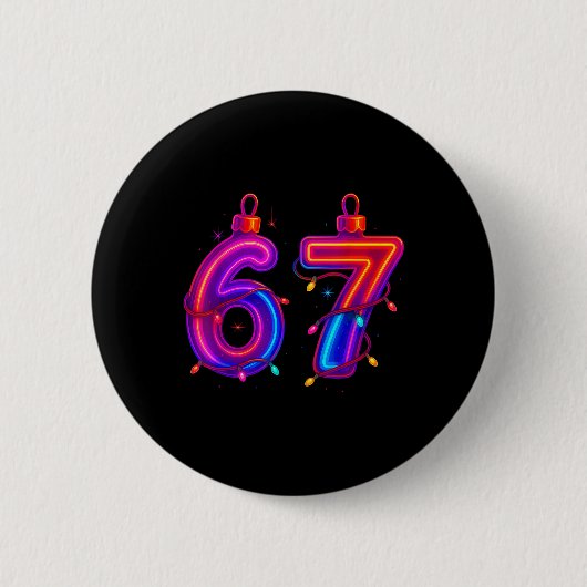 67 Weihnachtsbaumschmuck Meme Eis-Tropfen Feiertag Button (Vorderseite)