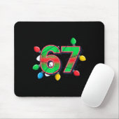 67 Weihnachtsbeleuchtung Tacky Meme Design Mousepad (Mit Mouse)