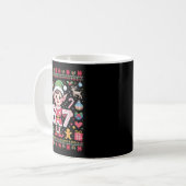 67 Weihnachtself hässlicher Pullover Süß 6 7 Meme Kaffeetasse (Vorderseite Links)