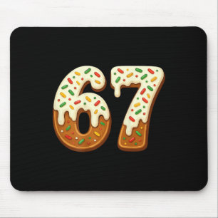 67 Weihnachtsferien 6 7 Meme Gen Alpha Slang Rücks Mousepad