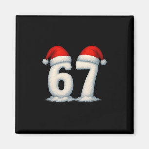67 Weihnachtsferien Schnee Zahlen 6 7 Meme Gen Alp Magnet