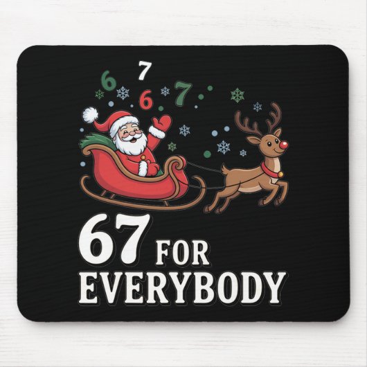 67 Weihnachtskostüm für jeden Six Seven Xmas Mousepad (Vorne)