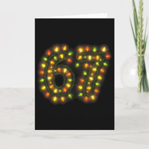 67 Weihnachtslichter 6 7 Meme Gen Alpha Slang  Karte