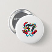 67 Weihnachtslichter Lustiges Weihnachten 6 7 Meme Button (Vorne & Hinten)