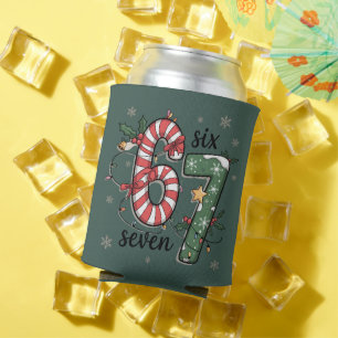 67 Weihnachtslichter Six Seven Feiertag Lustiges M Dosenkühler