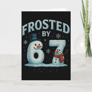 67 Weihnachtsmann Schneemann 6 7 Internet Meme Wei Karte