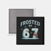 67 Weihnachtsmann Schneemann 6 7 Internet Meme Wei Magnet (Vorderseite/Rückseite)